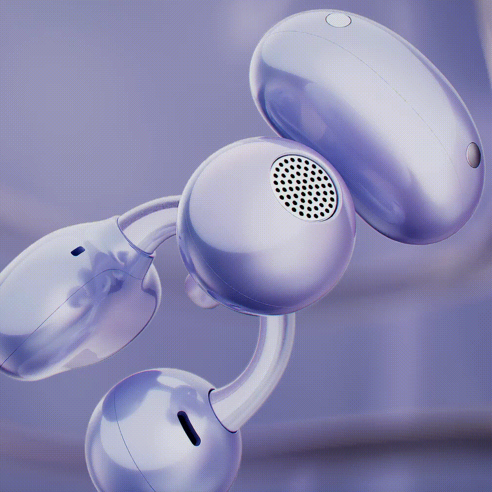 Наушники для телефона HUAWEI FreeClip (Purple) (Dove-T00) (T0017/MCHN07) по  выгодной цене | Интернет-магазин Mechta.kz